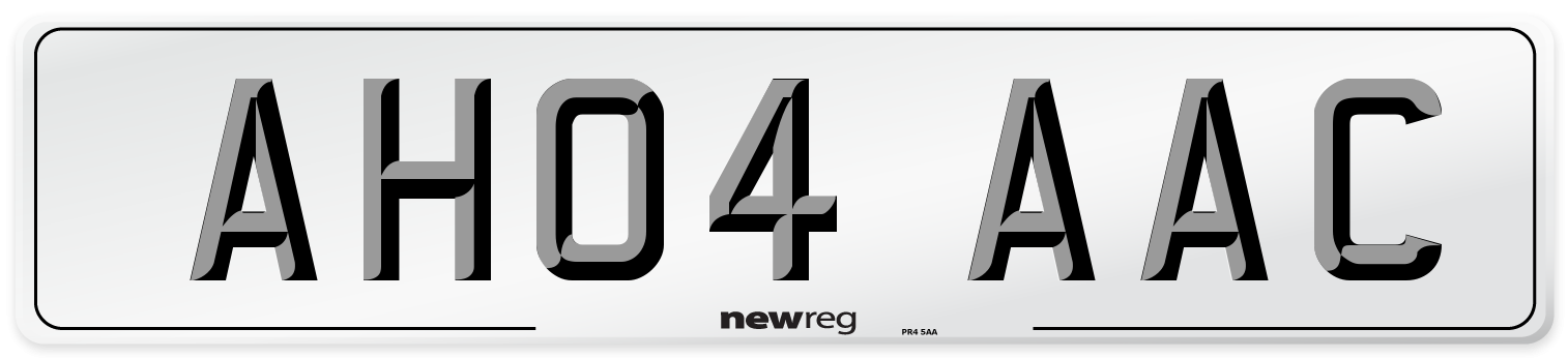 AH04 AAC Number Plate from New Reg